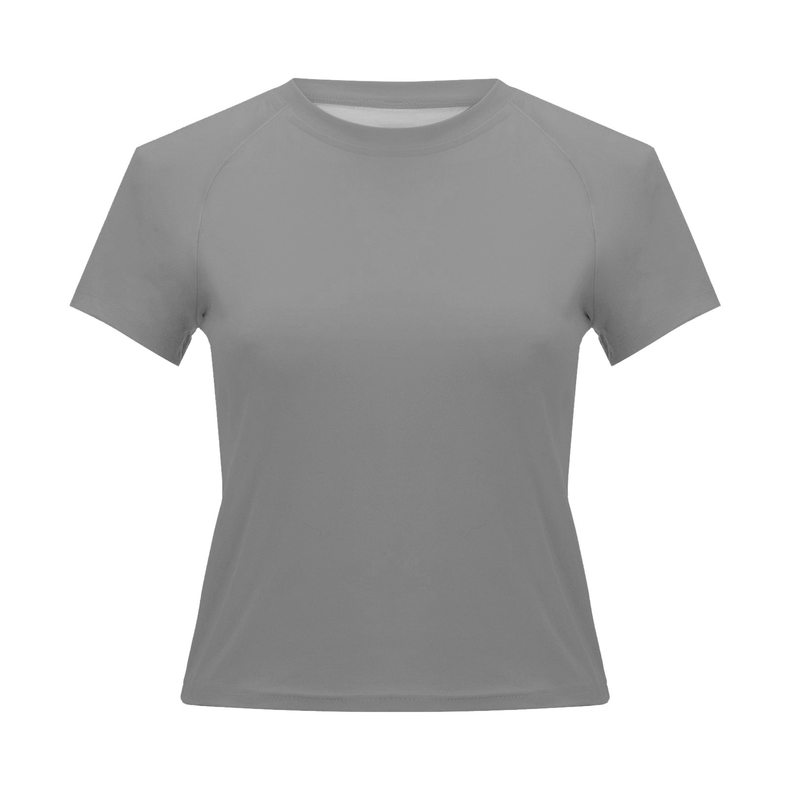 thumbnail image 5 of Camiseta de manga corta ajustada y moderna para mujer: corte ajustado y sexy, versátil con vaqueros/pantalones cortos, tejido suave para el verano, talla real, lavado en frío., 5 of 6